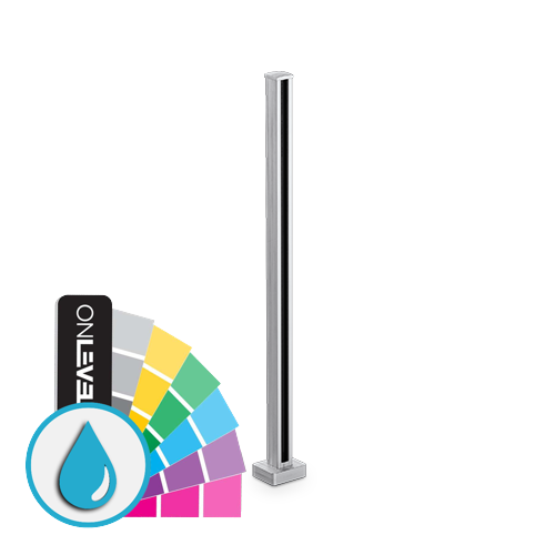 PIKASSO midpost 50x50mm H=1100mm 10-13.52mm, aluminum ARMOR RAL