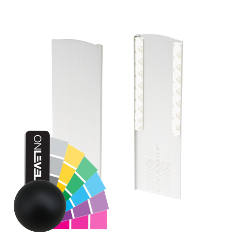 TL-6081 Endcap left with covercap for stairway aluminum RAL matt