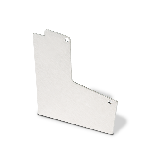 AIRFORCE endcap left, aluminum natural anodized