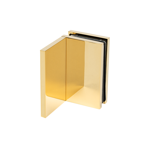 EXCITE connector glass-wall 90° glass 8/10mm, brass gold polished