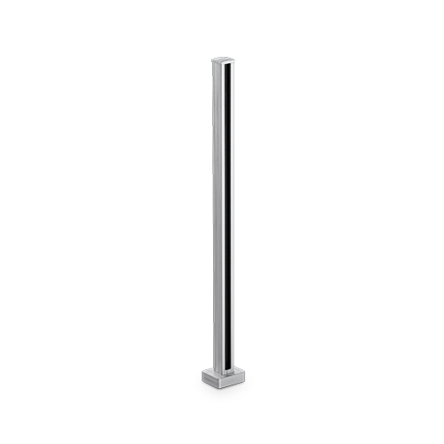 PIKASSO midpost 50x50mm H=1000mm 10-13.52mm, aluminum mill finish