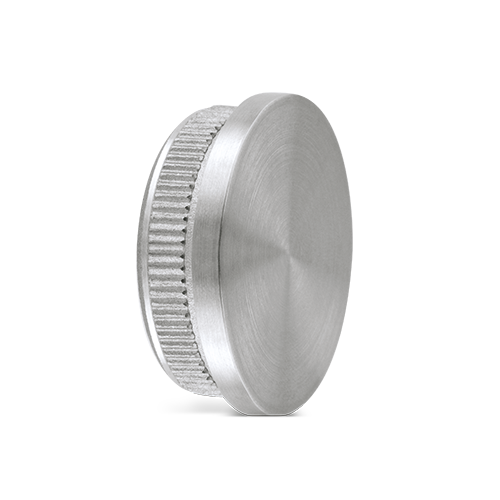 Endcap flat Ø42.4x2mm, AISI 304 satined