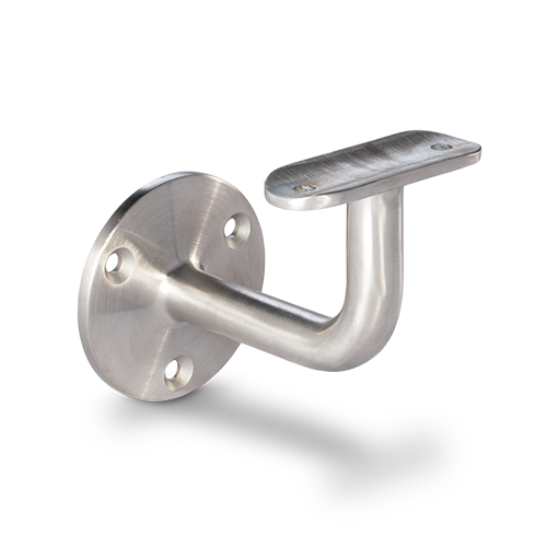 EMPIRE STATE POST handrail bracket for handrail Ø42.4mm with 3 mounting holes, AISI 304 satined