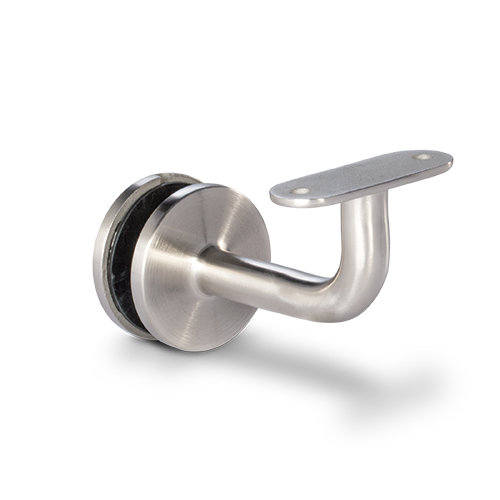 Glass handrail bracket flat connection, AISI 304 satined