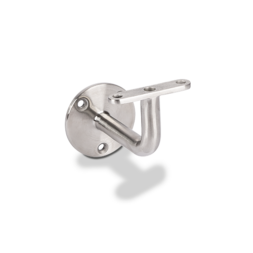 LAZORTRACK handrail bracket flat connection, AISI 316 satined