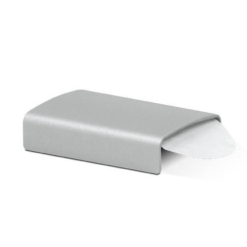 Connector Glass edge protection for glass 19-21.5mm, AISI 316 satined