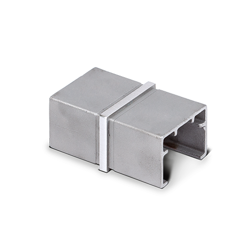 Connector for handrail 40x30x1mm, AISI 316 satined