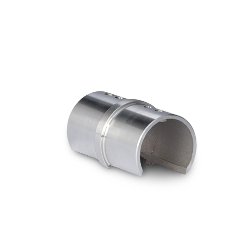 Connector for glass handrail Ø42.4x1.5mm, AISI 316 satined