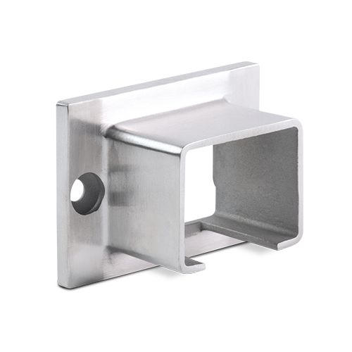 Wall support for glass handrail 40x30x1mm, AISI 304 satined