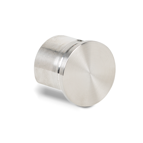 Endcap flat for glass handrail Ø42.4x1.5mm, AISI 304 satined
