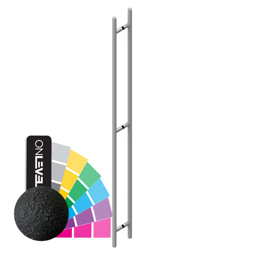 Handle bar Set Ø25mm H=1500mm, AISI 304 RAL matt
