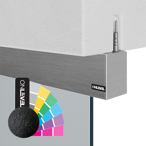 INFINITYSLIDE 69kg Set ceiling glass 1-panel including dampers L=3mtr, aluminum RAL structure