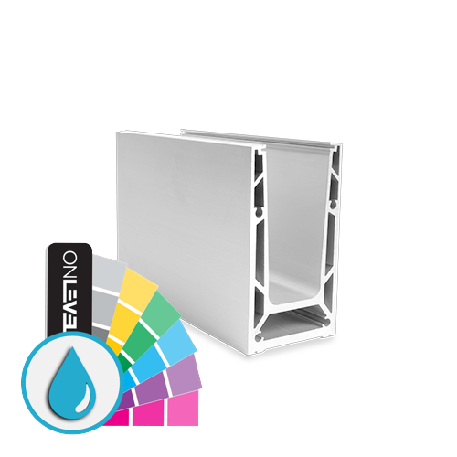 TF-6620 glass profile L=5000mm, aluminum ARMOR RAL
