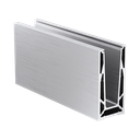 TL-6080 Glass profile L=2500mm aluminum mill finish