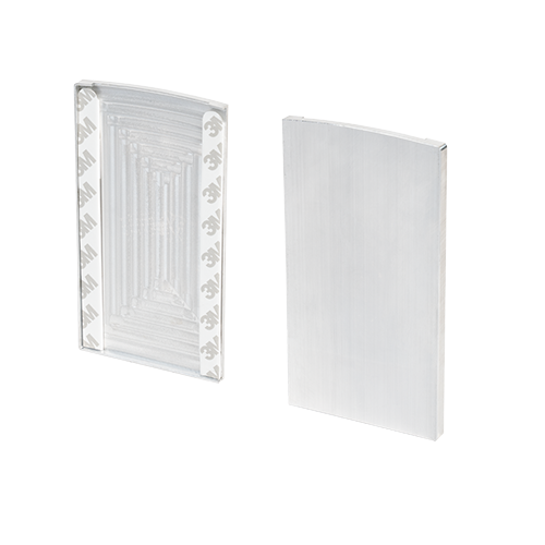 TF-6620 endcap left/right, aluminum mill finish