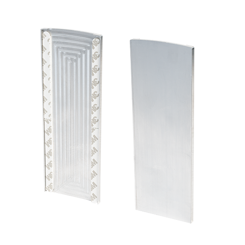 TF-6620 endcap left/right for stairway, aluminum mill finish