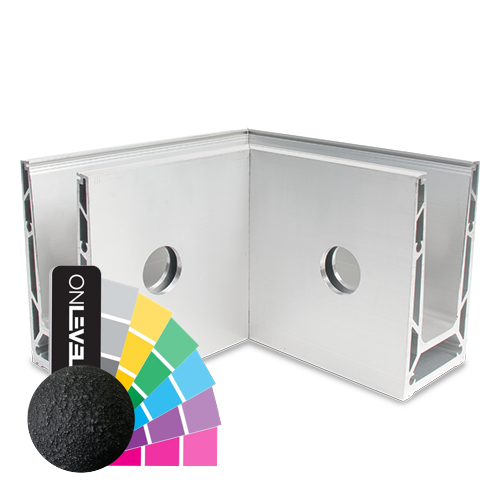 TF-6621 inside corner 90°, aluminum RAL structure