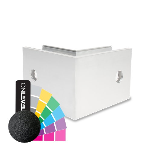 TF-6621 outside corner 90°, aluminum RAL structure