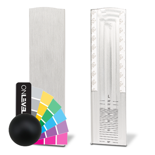 TF-6621 endcap left with covercap for stairway, aluminum RAL matt