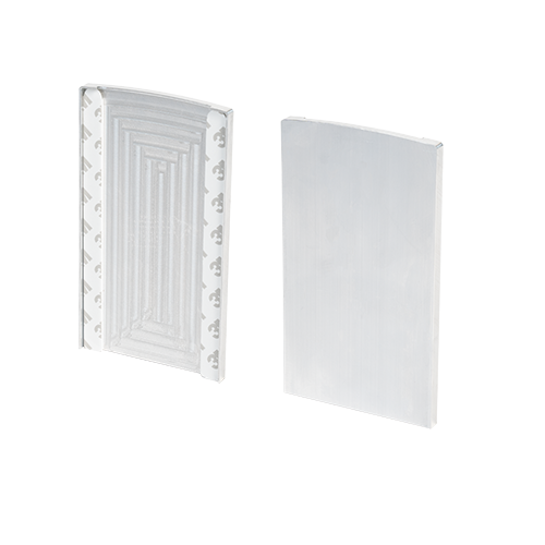 TF-6621 endcap right, aluminum mill finish