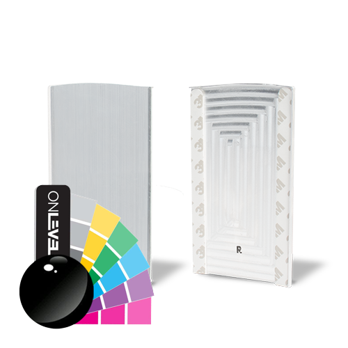 TF-6621 endcap right with covercap, aluminum RAL shiny