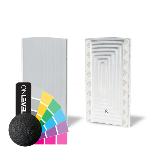 TF-6621 endcap right with covercap, aluminum RAL structure