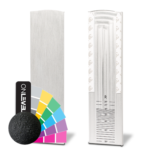 TF-6621 endcap right with covercap for stairway 15mm, aluminum RAL matt