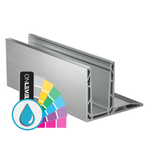 TF-3620 glass profile L=5000mm, aluminum ARMOR RAL