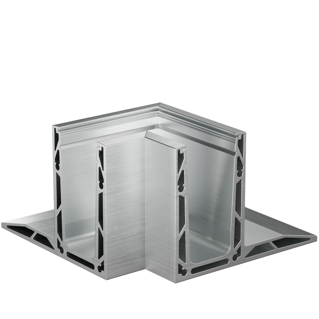 TF-3620 inside corner 90°, aluminum natural anodized
