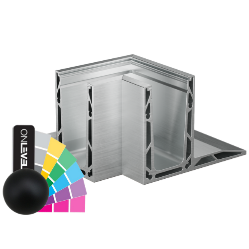 TF-3620 inside corner 90°, aluminum RAL matt