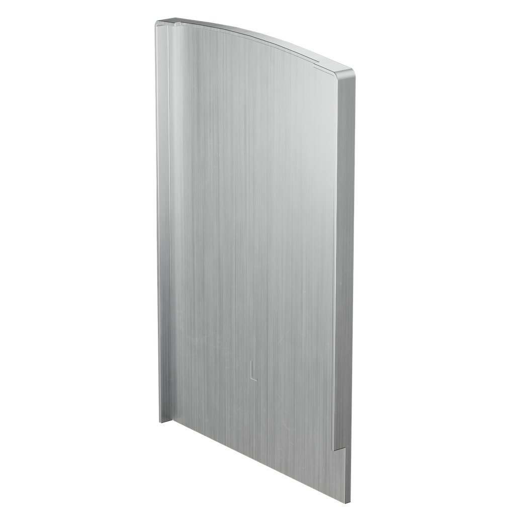 TF-3620 endcap left, aluminum natural anodized