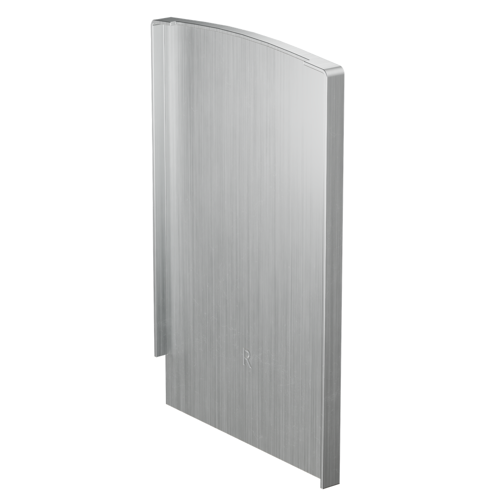 TF-3620 endcap right, aluminum natural anodized