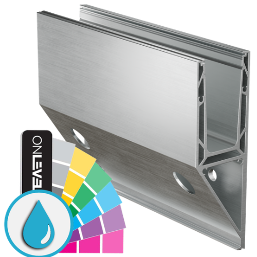 TF-3621 glass profile L=5000mm, aluminum ARMOR RAL