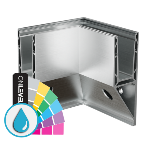 TF-3621 inside corner 90°, aluminum ARMOR RAL