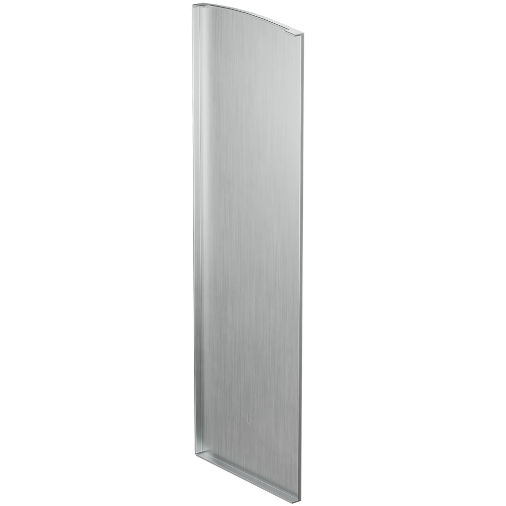 TF-3621 endcap left with covercap, aluminum natural anodized