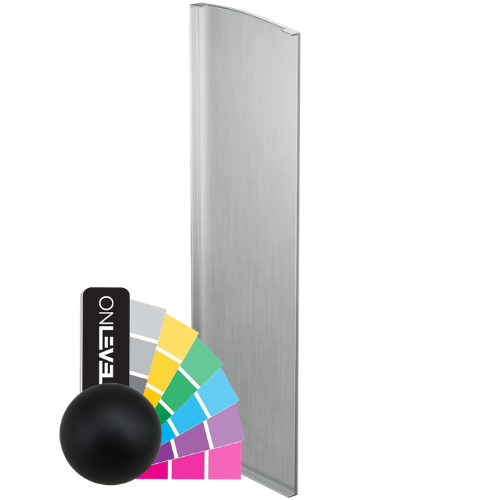 TF-3621 endcap left with covercap, aluminum RAL matt