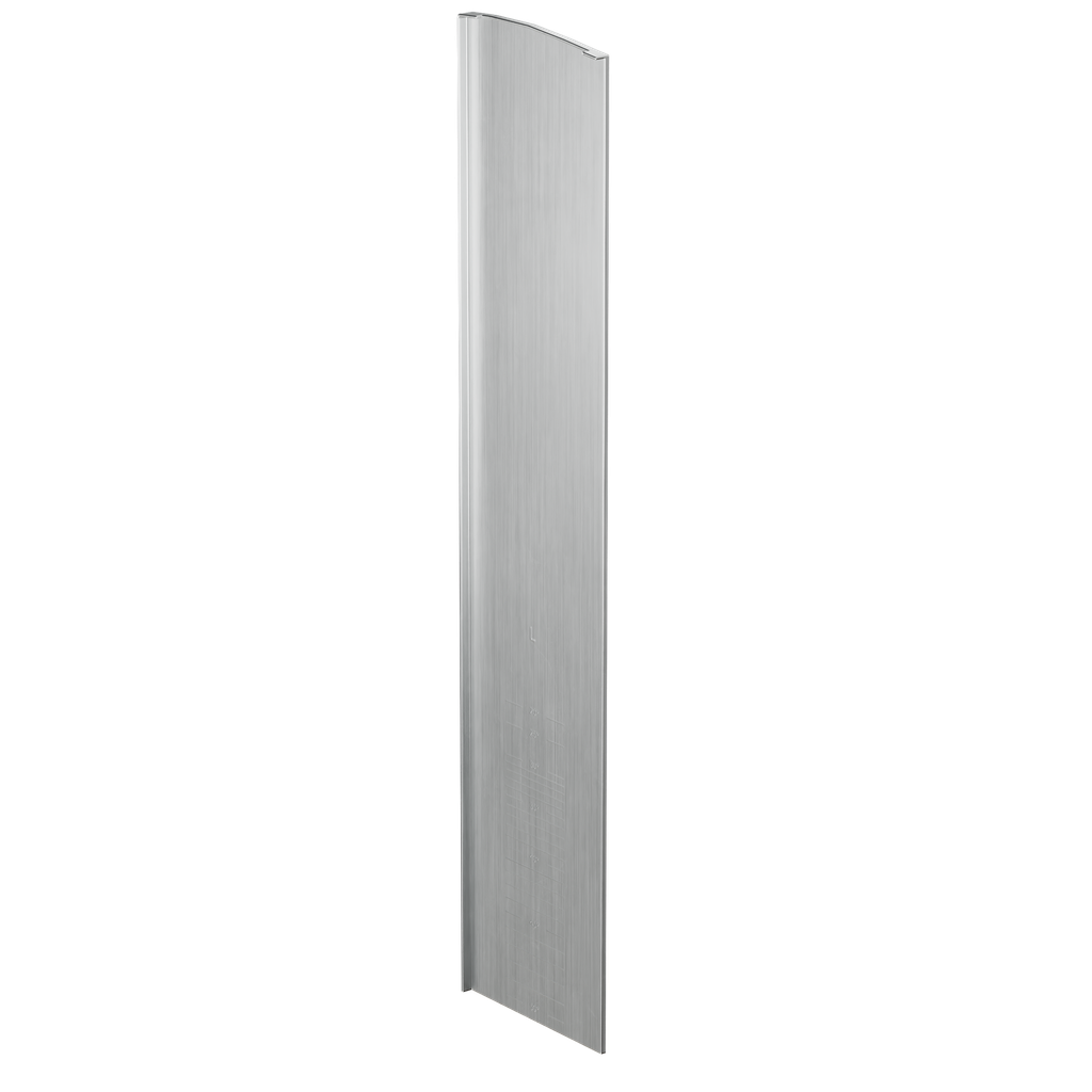 TF-3621 endcap left with covercap for stairway, aluminum mill finish
