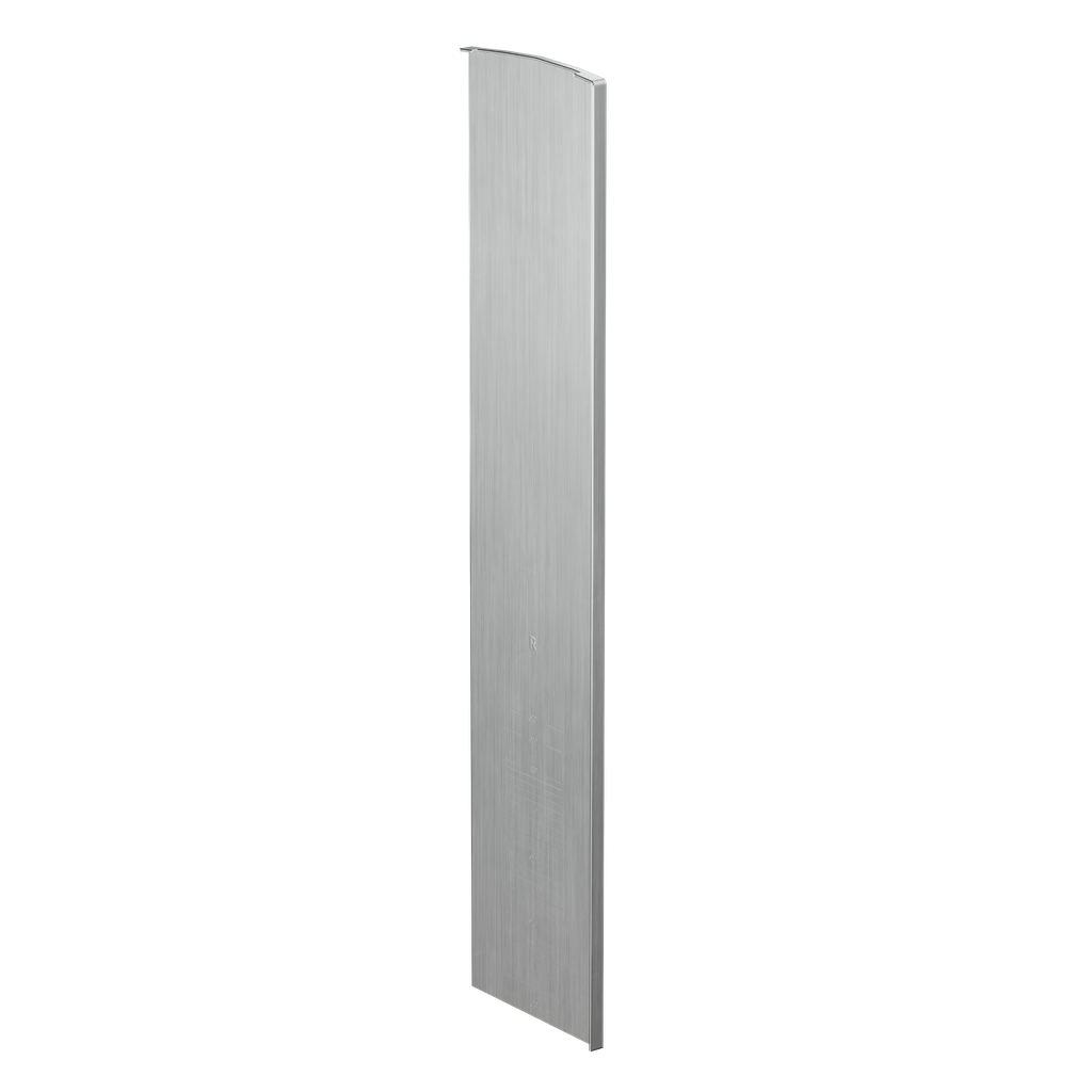 TF-3621 endcap right with covercap for stairway, aluminum natural anodized