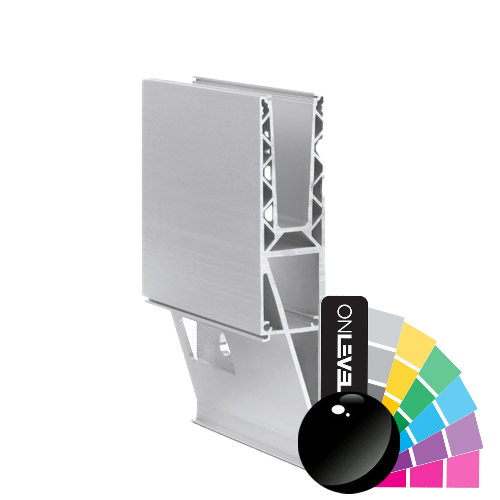 TL-3121 Glass profile L=5000mm alum. RAL shiny
