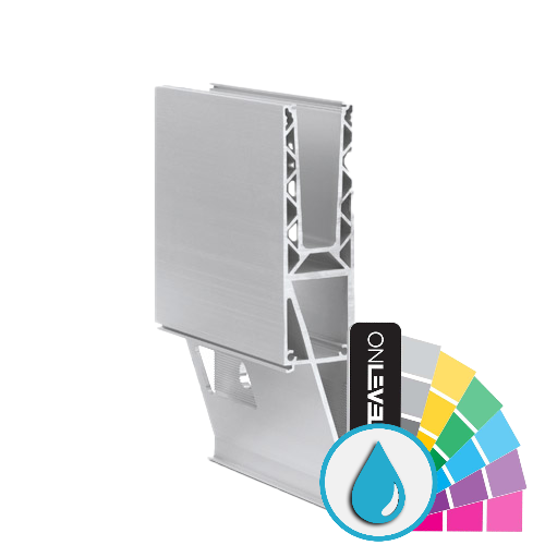 TL-3121 Glass profile  L=5000mm aluminum ARMOR RAL
