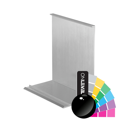 Covercap TL-3121 half height L=5000mm, alum. RAL shiny