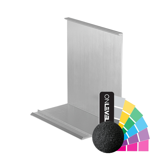 Covercap TL-3121 half height L=5000mm, aluminum RAL struct.