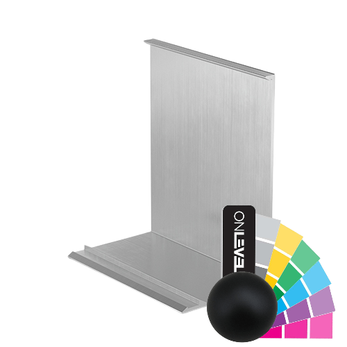 Covercap TL-3121 half height L=5000mm, aluminum RAL matt