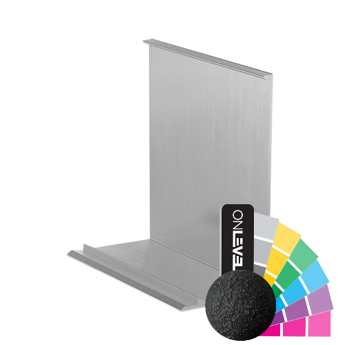 Covercap TL-3121 full height L=5000mm, aluminum RAL struct.