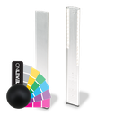 TL-3121 Endcap left half height covercap for stairway aluminum RAL matt