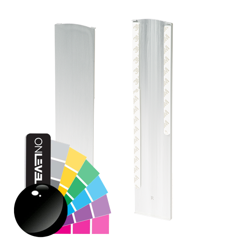 TL-3121 Endcap right half height covercap alum. RAL shiny