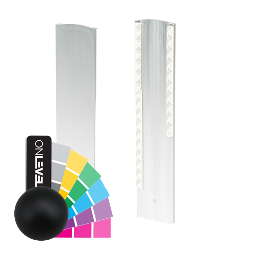 TL-3121 Endcap right half height covercap aluminum RAL matt