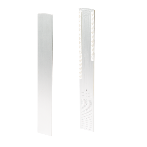 TL-3121 Endcap right half height covercap for stairway aluminum natural anodized