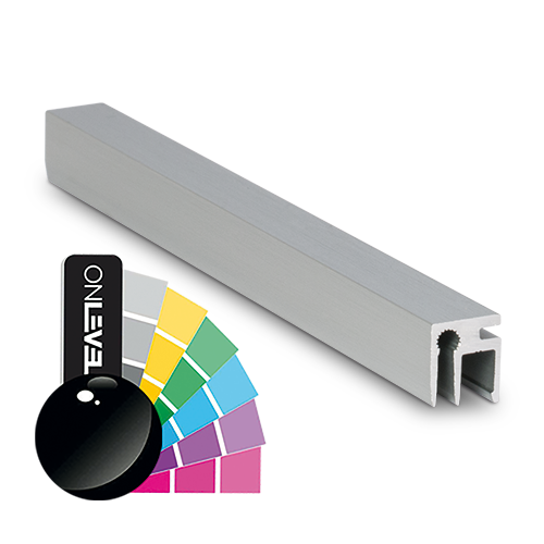 Top-cover slim with opening 3mm, L=5000mm, aluminum RAL shiny