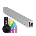 Top-cover slim with opening 3mm, L=5000mm, aluminum RAL matt